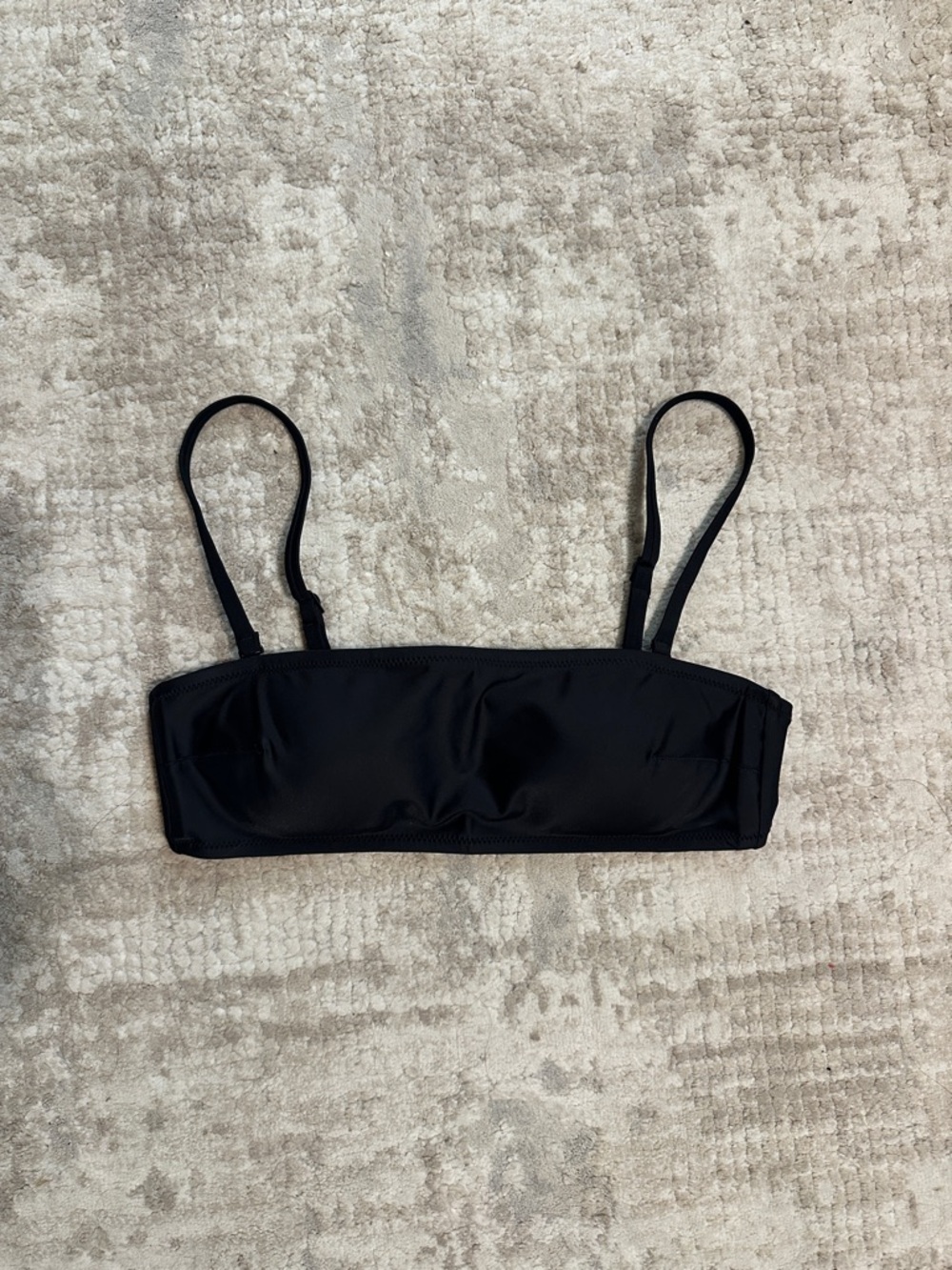 Aerie Black Bandeau Swim Top